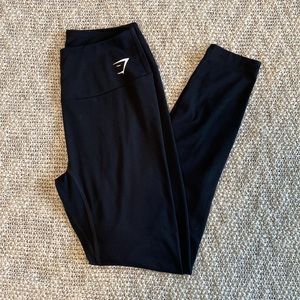 Black gymshark training leggings
